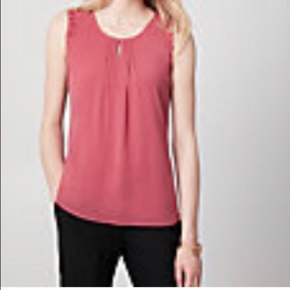 NWT Le Chateau Pretty n Pink Ruffle Sleeveless Top - Picture 6 of 6